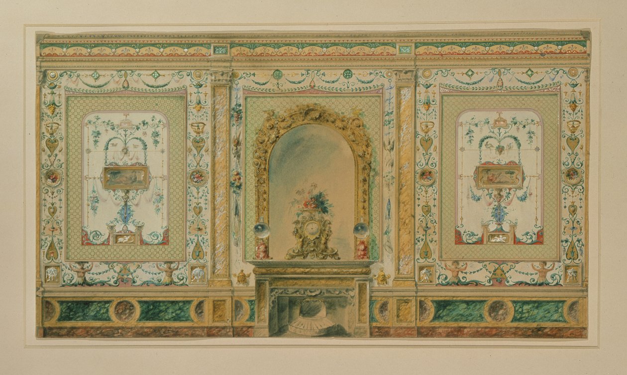 Diseño para el interior de Osborne House de W.H. Homann