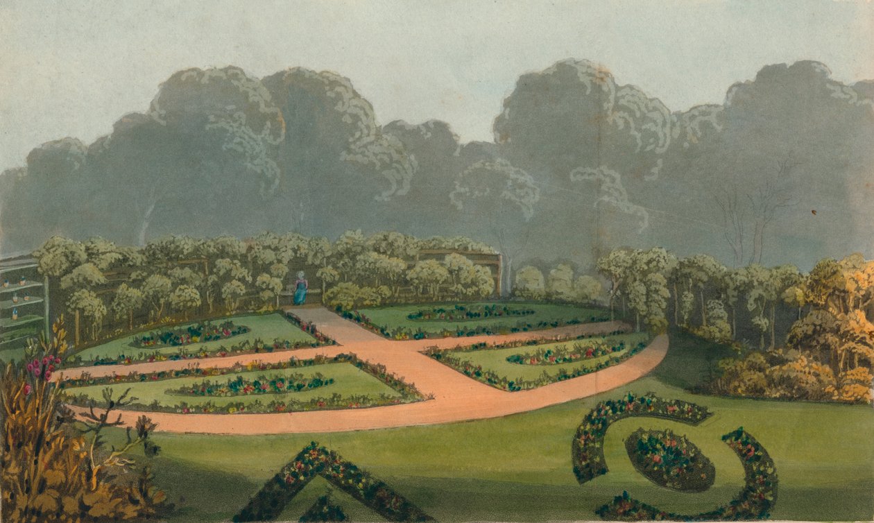 Frontispicio del Manual del Florista, 1822 de WH Timms