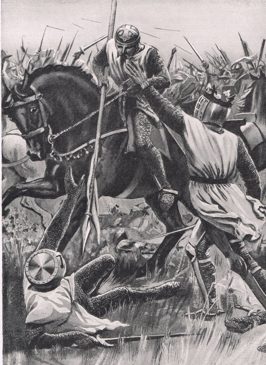 "Hold Fellow, I am Henry of Winchester you King", ilustración de 