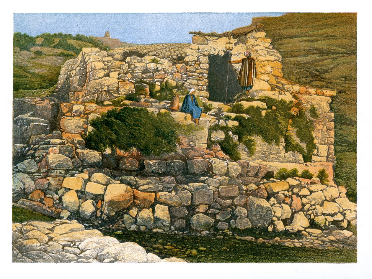 El pozo de En-Rogel, Jerusalén, c1870 de W. Dickens