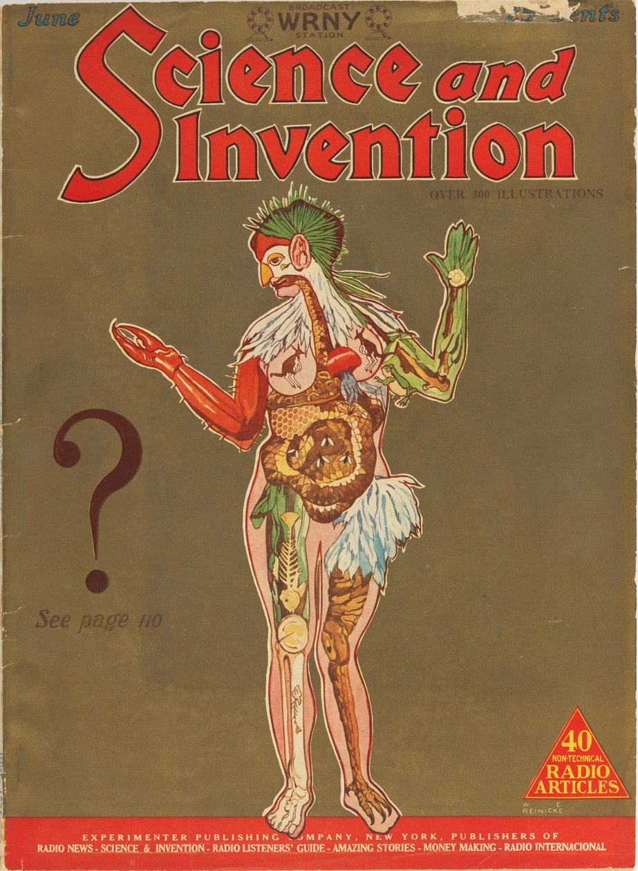 Portada de la revista Ciencia e Invención, junio de 1927, 1927 de W. E. Reinicke