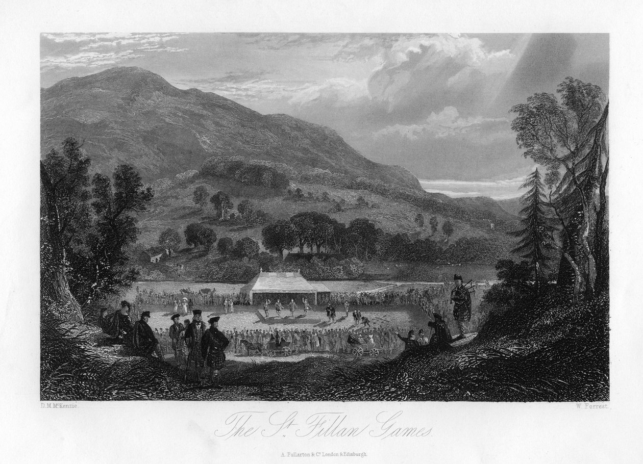 Los Juegos de St Fillan, Escocia de W. Forrest