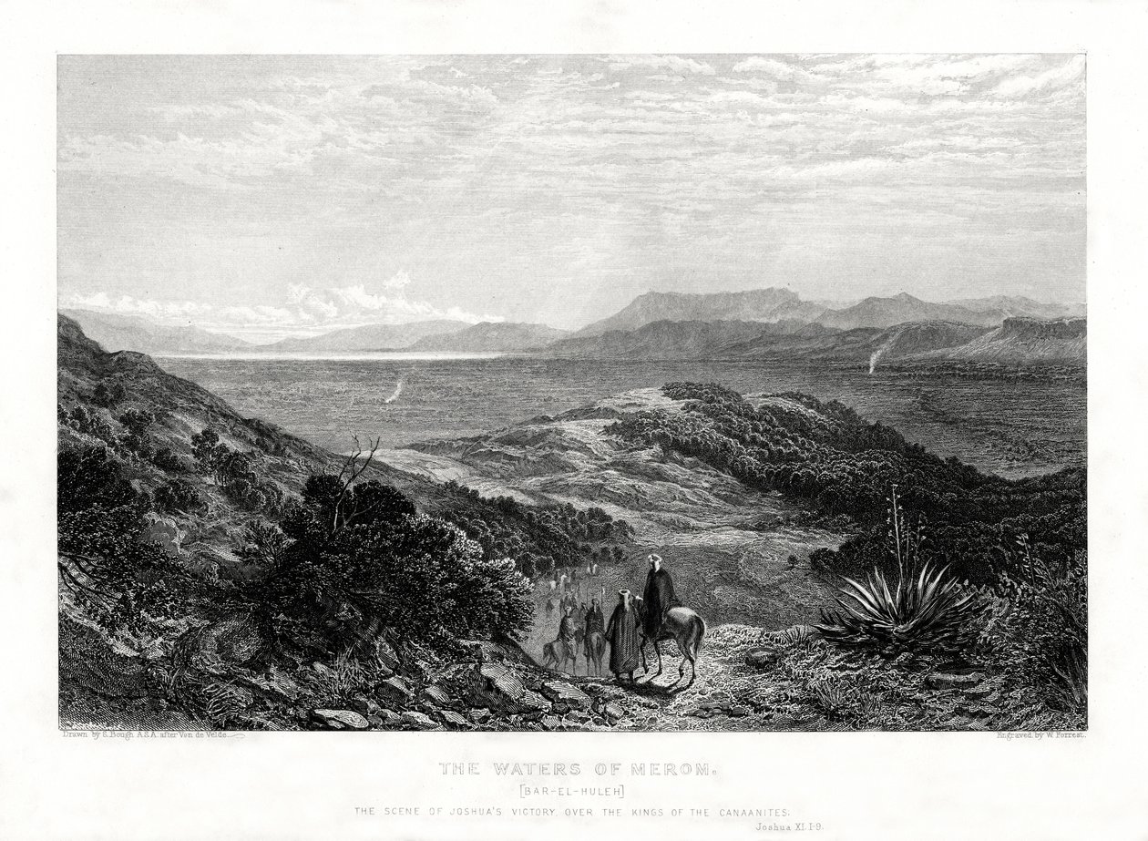 Las aguas de Merom, Palestina, 1887 de W. Forrest