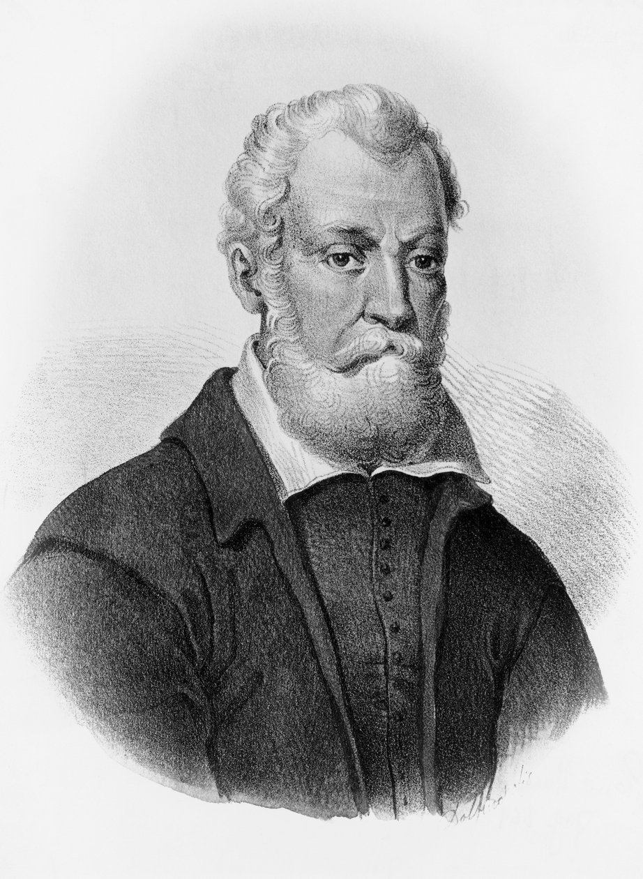 Retrato de Luigi Pulci (1432-1484), poeta italiano de John Ward Dunsmore