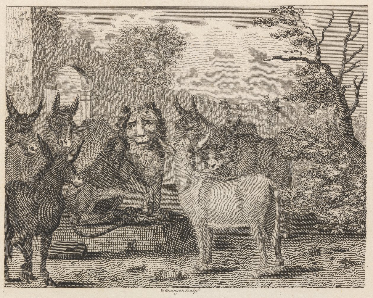 El león y el cachorro de W. Grainger