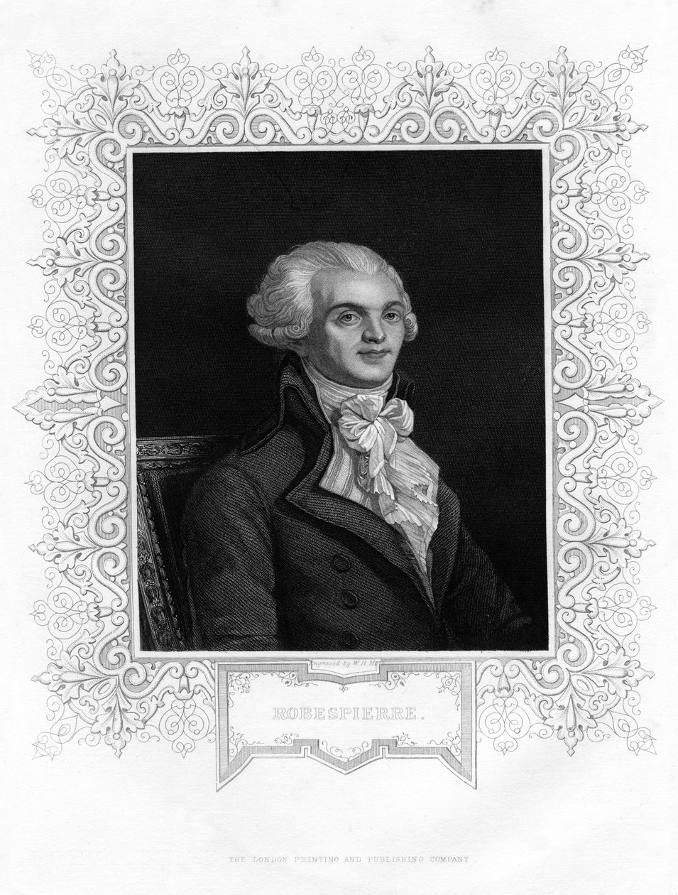 Maximilien Robespierre, uno de los líderes de la Revolución Francesa, siglo XIX de W H Moll