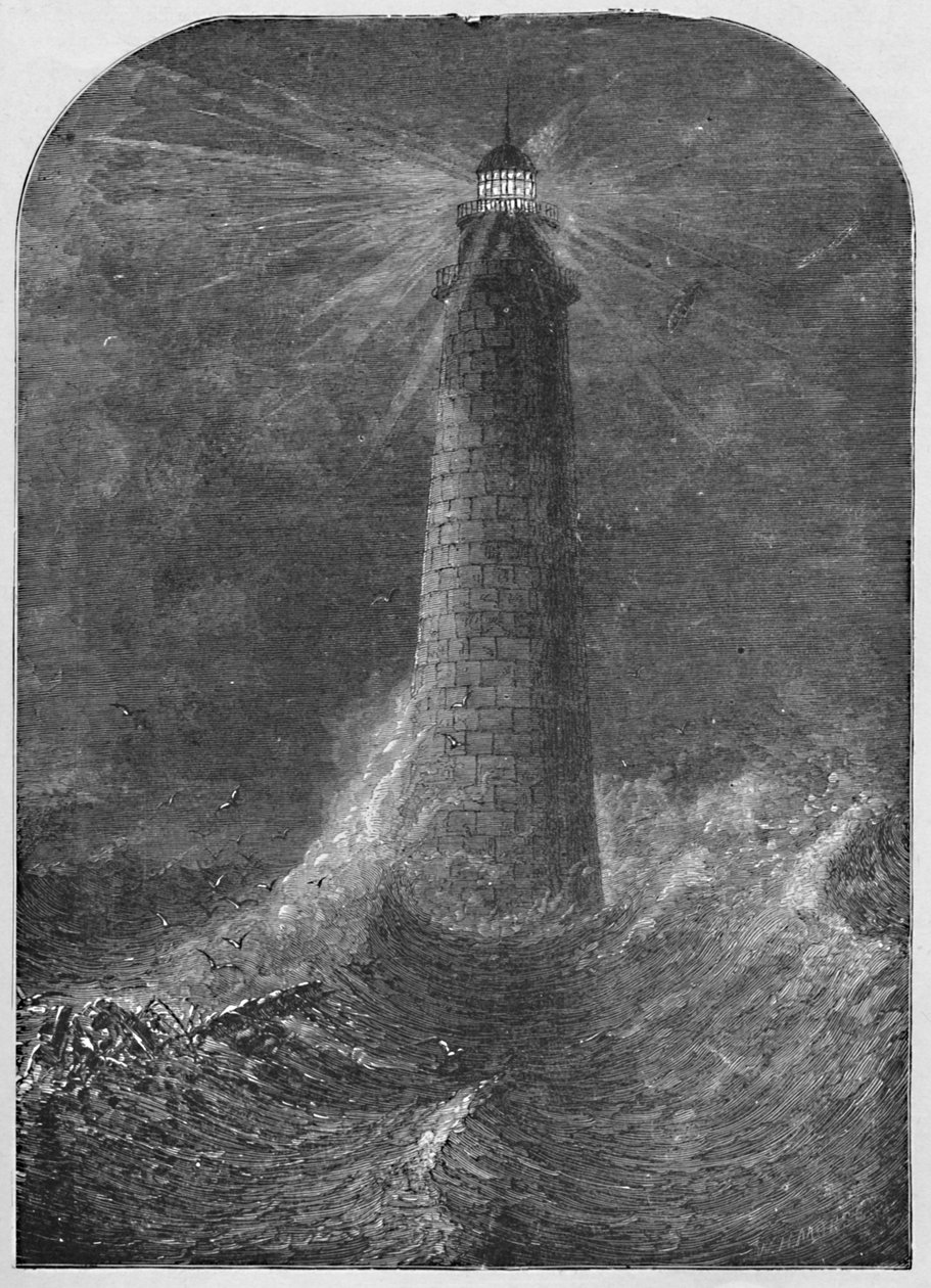 Faro de Minots Ledge, Massachusetts, 1877 de W. H. Morse