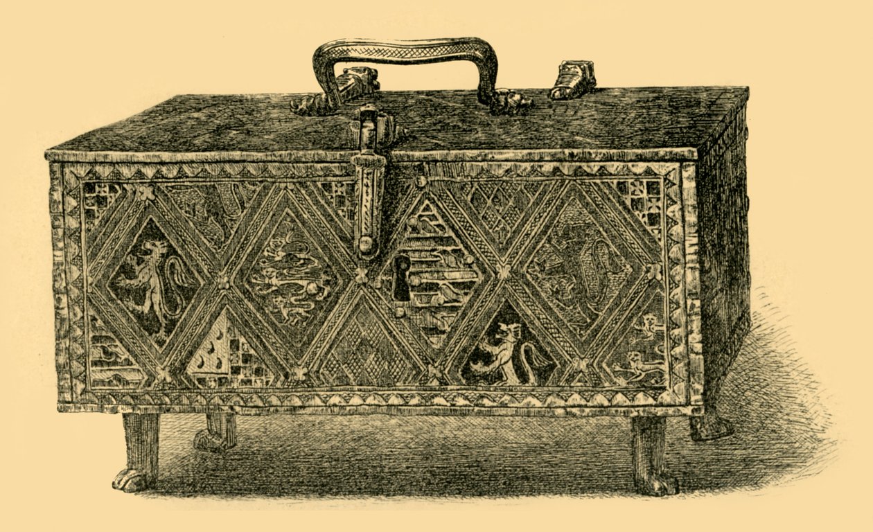 El Cofre de Valence, c1305-1312, 1881 de W. Harbutt