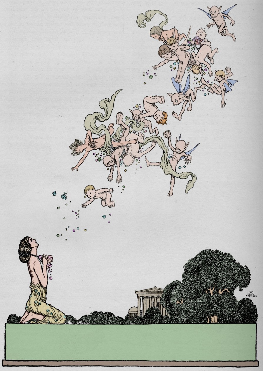 Portadilla de Sueño de una noche de verano, 1914 de William Heath Robinson