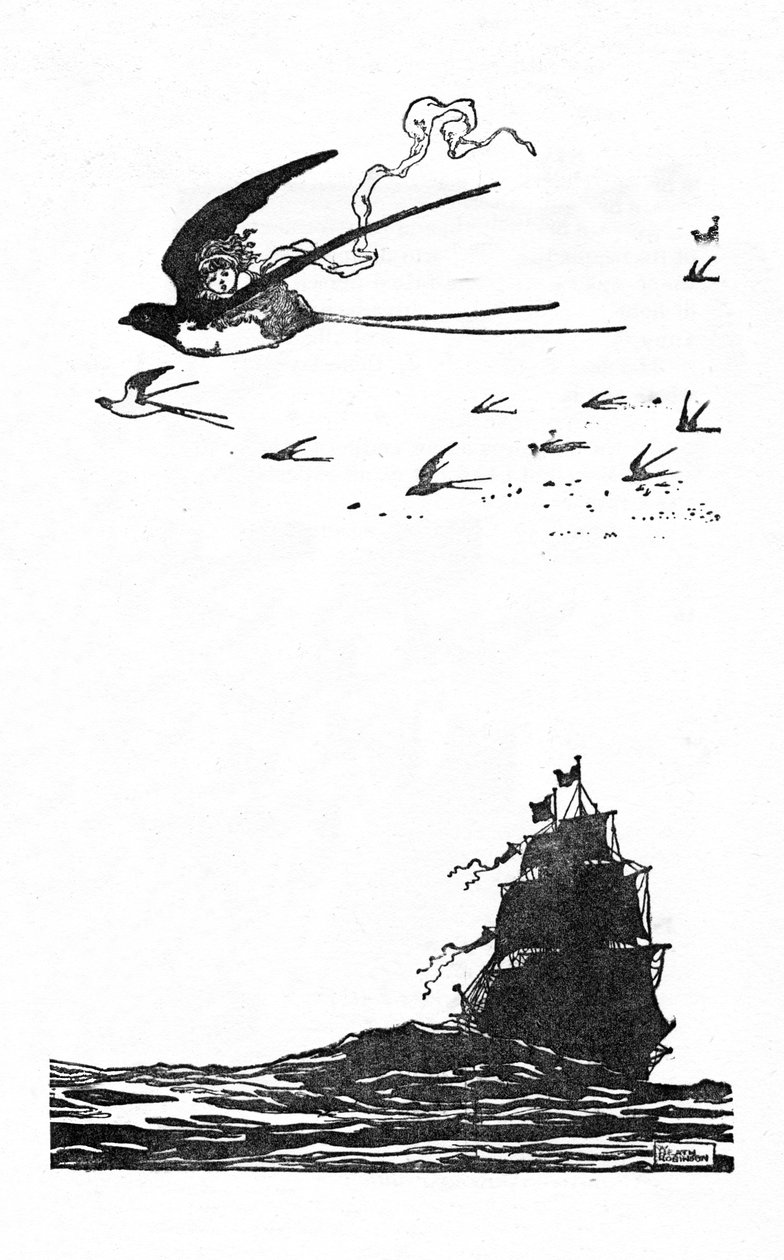 La golondrina se elevó alto en el aire de William Heath Robinson
