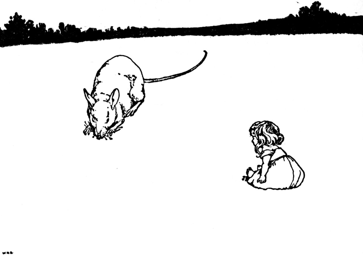 ¡Pobre cosita! Dijo el ratón de campo de William Heath Robinson