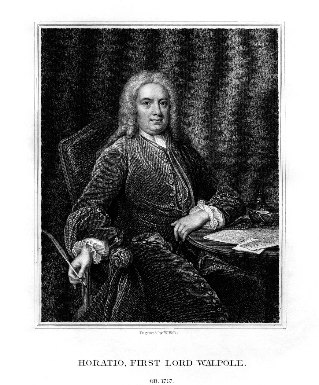 Horatio Walpole, 1er Barón Walpole de Wolterton, diplomático y político inglés, 1831 de W. Holl