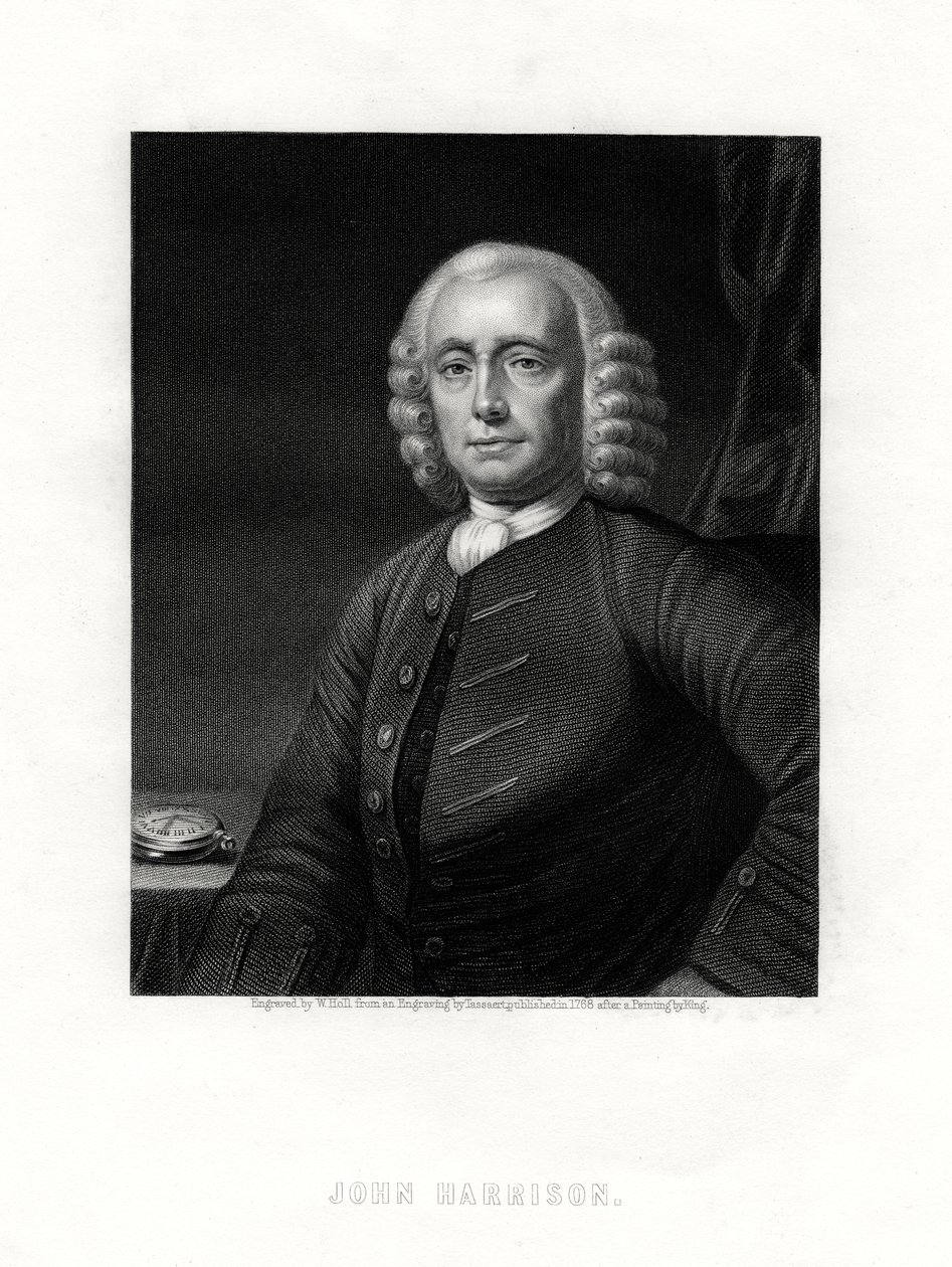 John Harrison, relojero inglés, siglo XIX de W. Holl