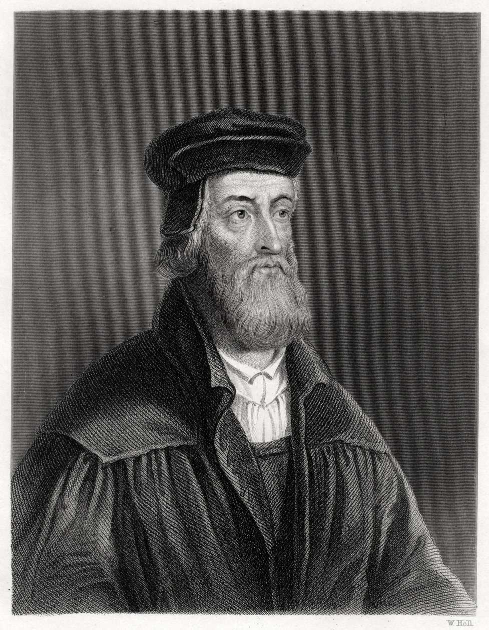 John Wycliffe, teólogo inglés, siglo XIX de W. Holl