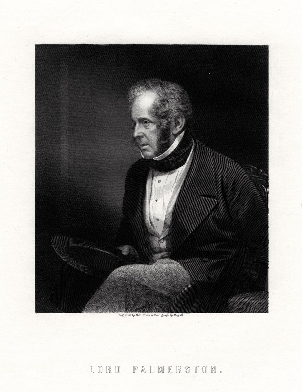 Lord Palmerston, primer ministro británico, siglo XIX de W. Holl