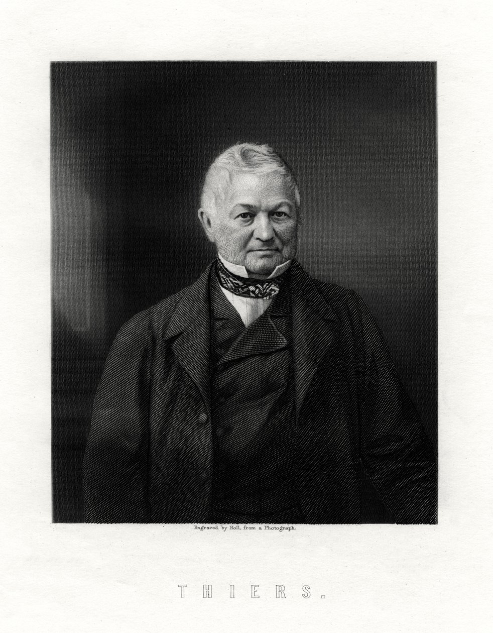 Louis Adolphe Thiers, estadista e historiador francés, siglo XIX de W. Holl