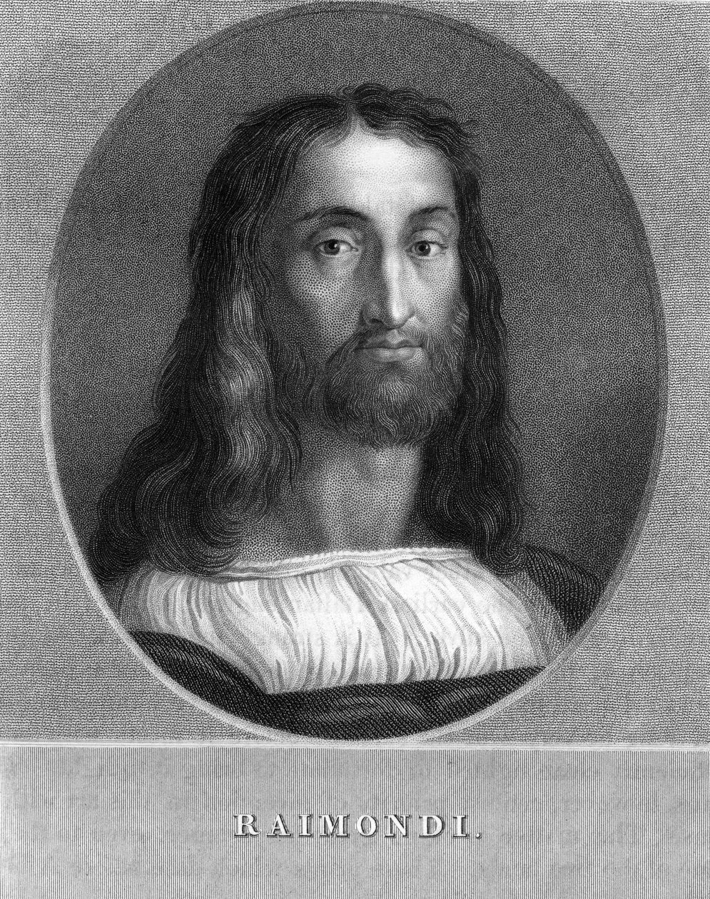 Marcantonio Raimondi, grabador italiano, 1836 de W. Holl