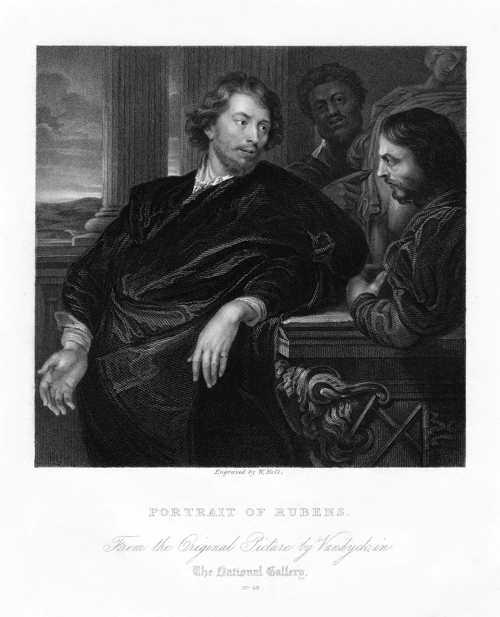 Peter Paul Rubens, artista flamenco, principios del siglo XVII de W. Holl