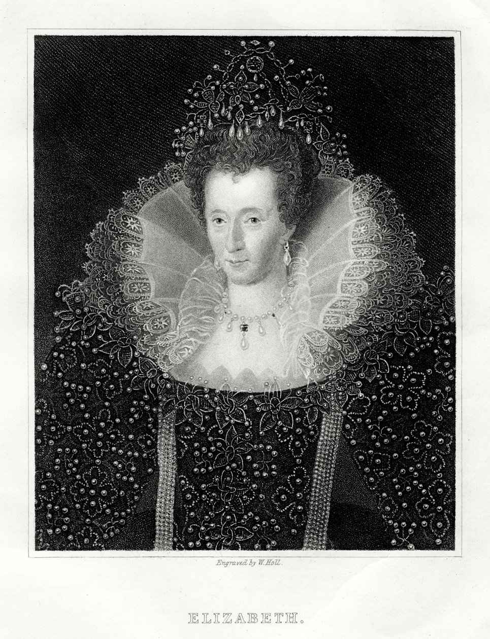 Reina Isabel I, 1860 de W. Holl