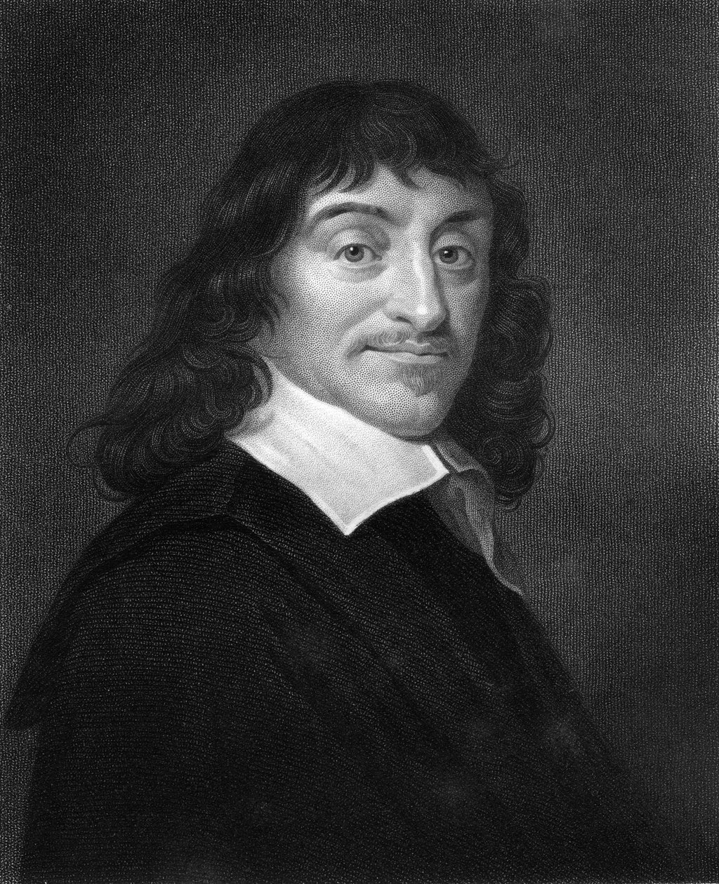 René Descartes, filósofo y matemático francés del siglo XVII, 1836 de W. Holl