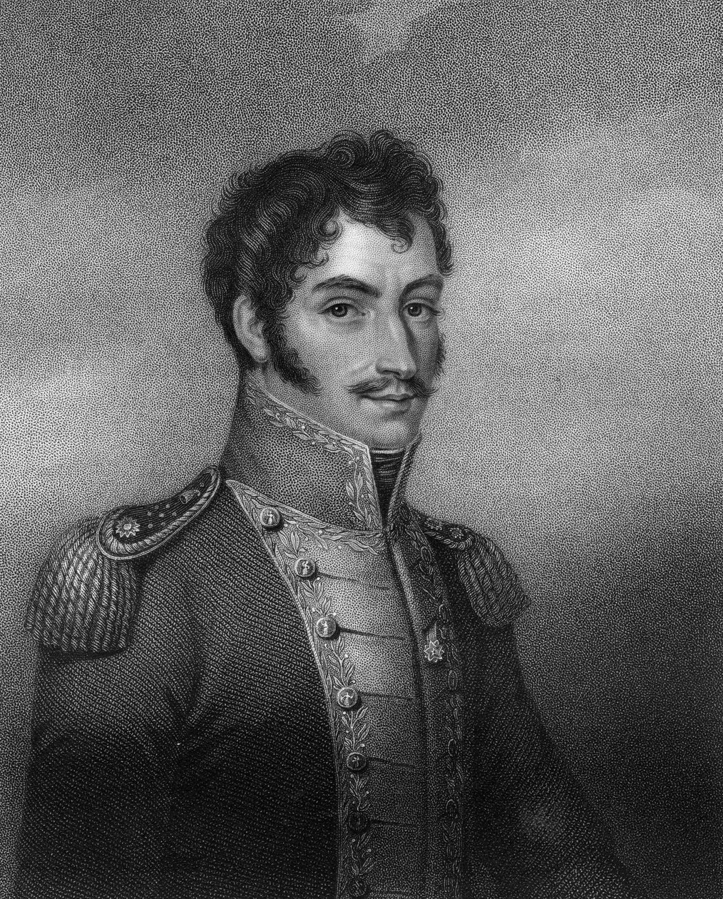 Simón Bolívar, revolucionario sudamericano del siglo XIX, 1836 de W. Holl