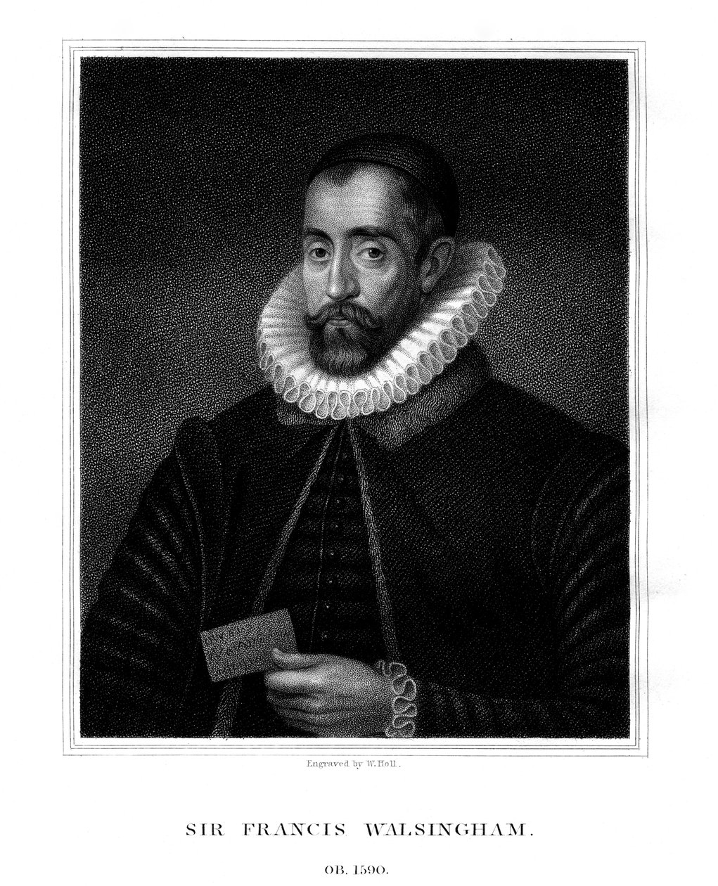 Sir Francis Walsingham, jefe de espías de la Reina Isabel I de W. Holl