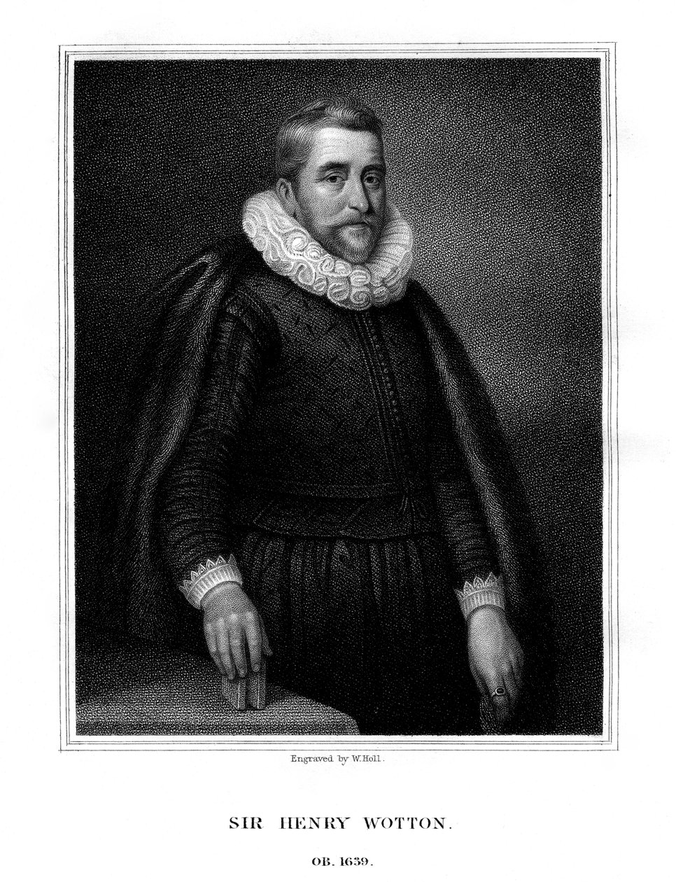 Sir Henry Wotton, autor y diplomático inglés, 1824 de W. Holl