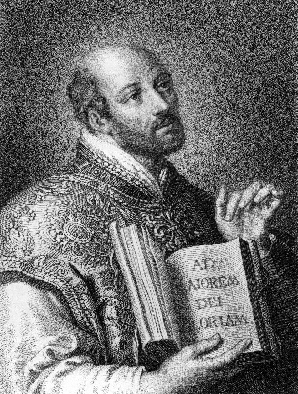 San Ignacio de Loyola, soldado español del siglo XVI y fundador de los Jesuitas, 1836 de W. Holl