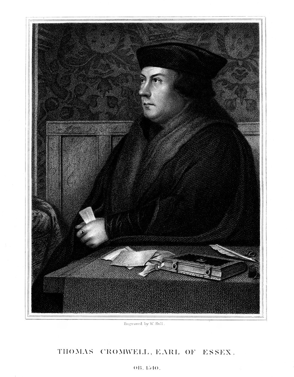 Thomas Cromwell, primer conde de Essex, estadista inglés, 1823 de W. Holl