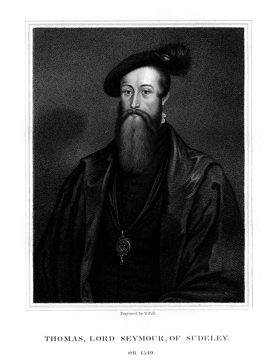 Thomas Seymour, Barón Seymour de Sudeley, hermano menor de Jane Seymour, 1825 de W. Holl