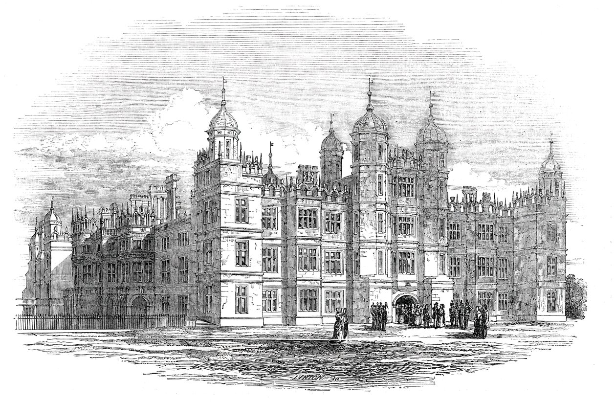Casa Burghley - frente norte de W. J. Linton