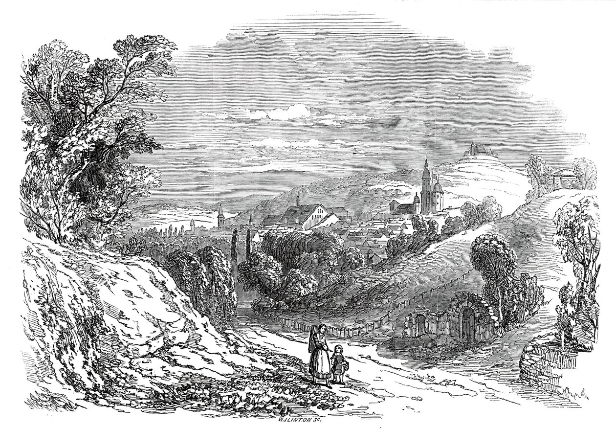 Coburg - del dibujo de Su Alteza Real el Príncipe Alberto de W. J. Linton