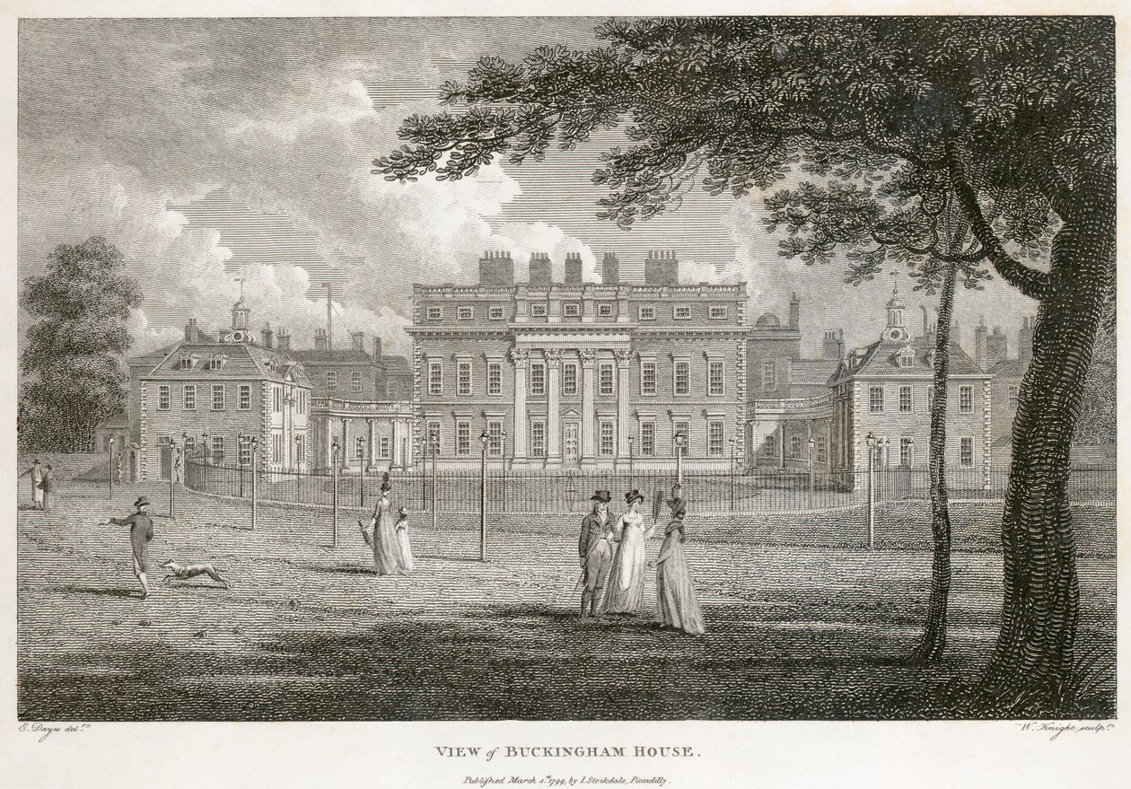 Buckingham House, Westminster, Londres de W Knight