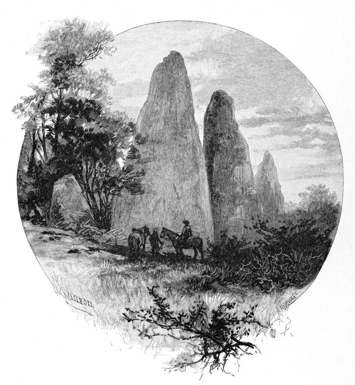 Rocas de granito, campamento Betts, Monte Kosciuszko, Nueva Gales del Sur, Australia, 1886 de W. Macleod