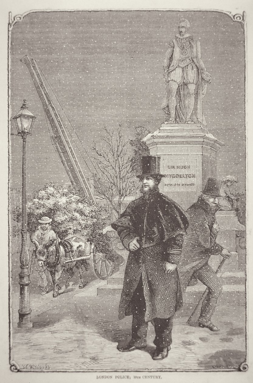 Policía de Londres de la década de 1850 de W. R. (after) Woods