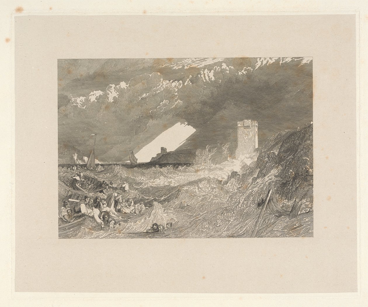 Entrada al puerto de Fowey, Cornualles de W. R. Smith