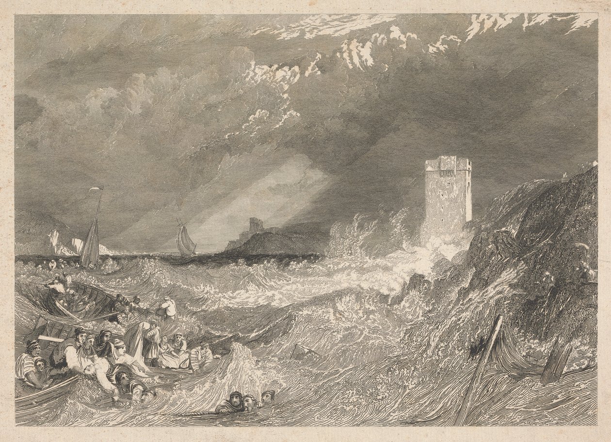 Entrada al puerto de Fowey, Cornualles de W. R. Smith