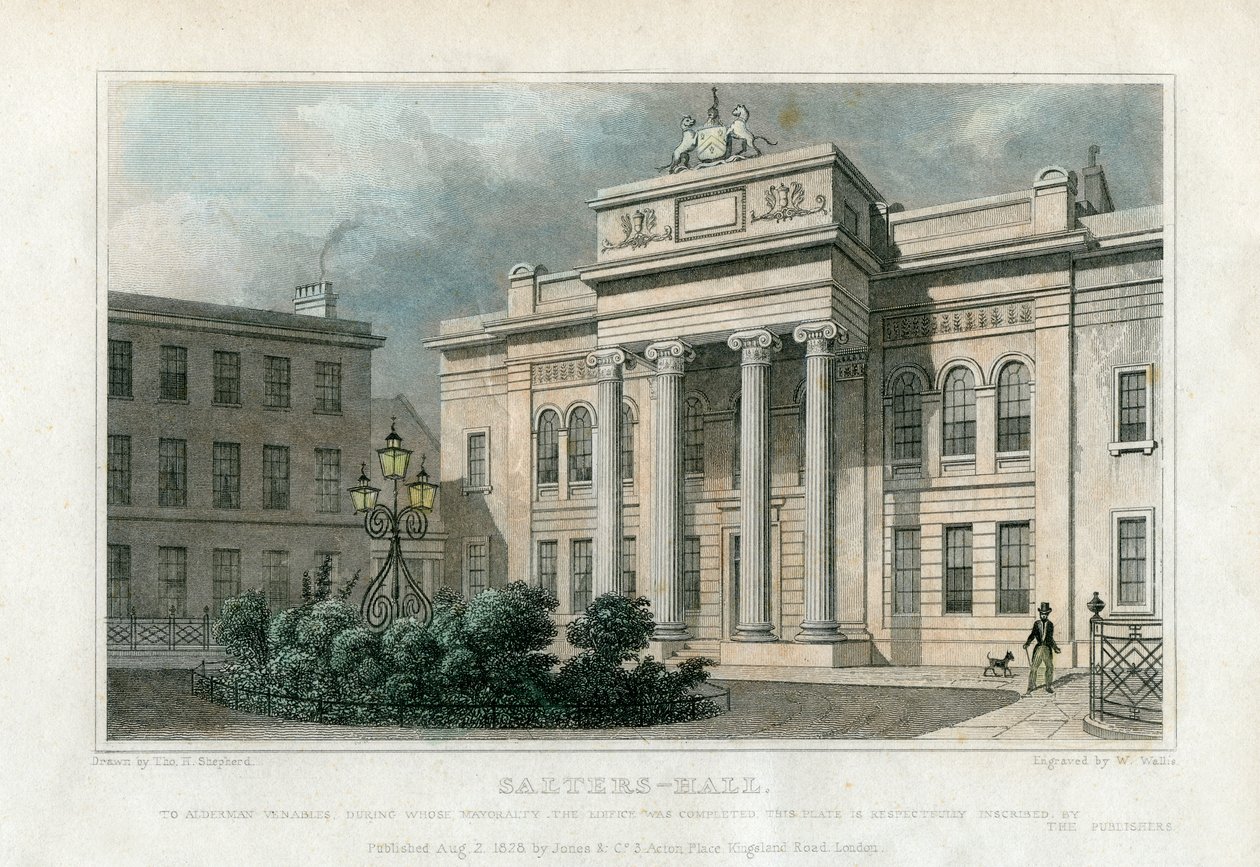 Salters Hall, Londres, 1828 de W. Wallis