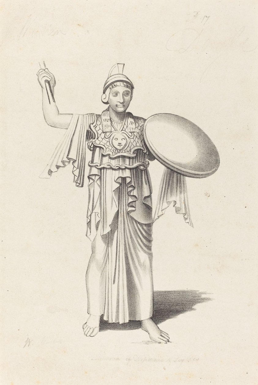 Minerva, de un bronce de Dédalo de W. Walton after John Flaxman