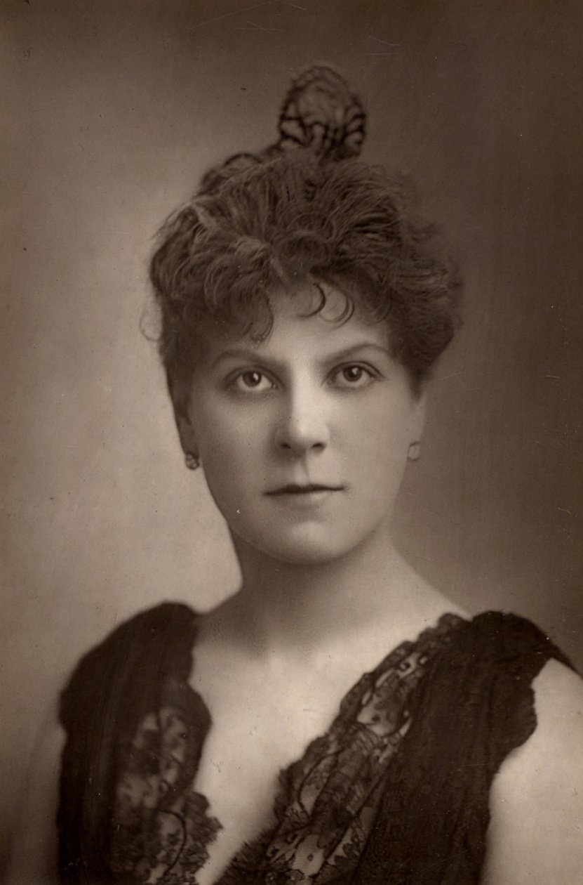 "Jessie Millward" (Sra. de John Glendinning) Actriz inglesa. Miembro de la compañía teatral de Henry Irving. (woodburytype) de W. and D. (after) Downey