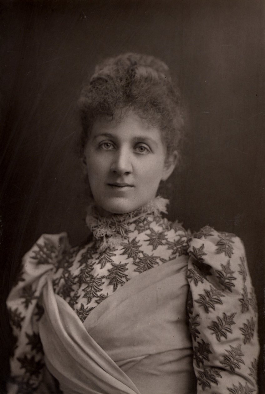"Liza Lehmann (Elizabetta Nina Mary Frederika Lehmann - 1862-1918) soprano y compositora inglesa. (woodburytype) de W. and D. (after) Downey