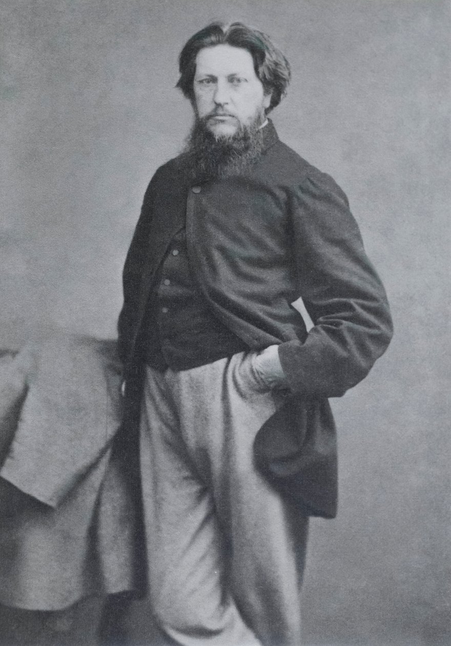 Ford Madox Brown, c.1864 (carte-de-visite a la albúmina) de W. and D. Downey
