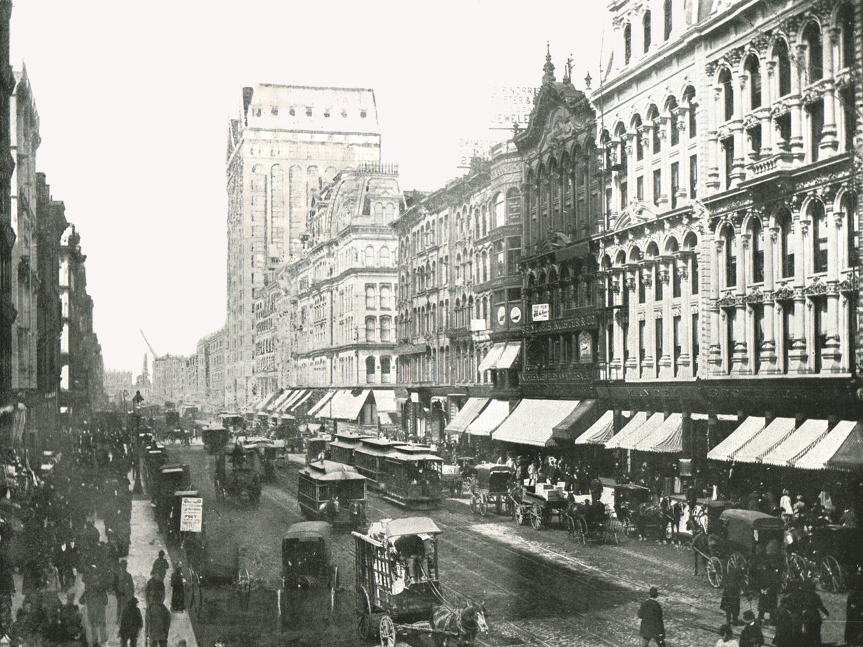 State Street, Chicago, EE.UU., 1895 de W and S Ltd