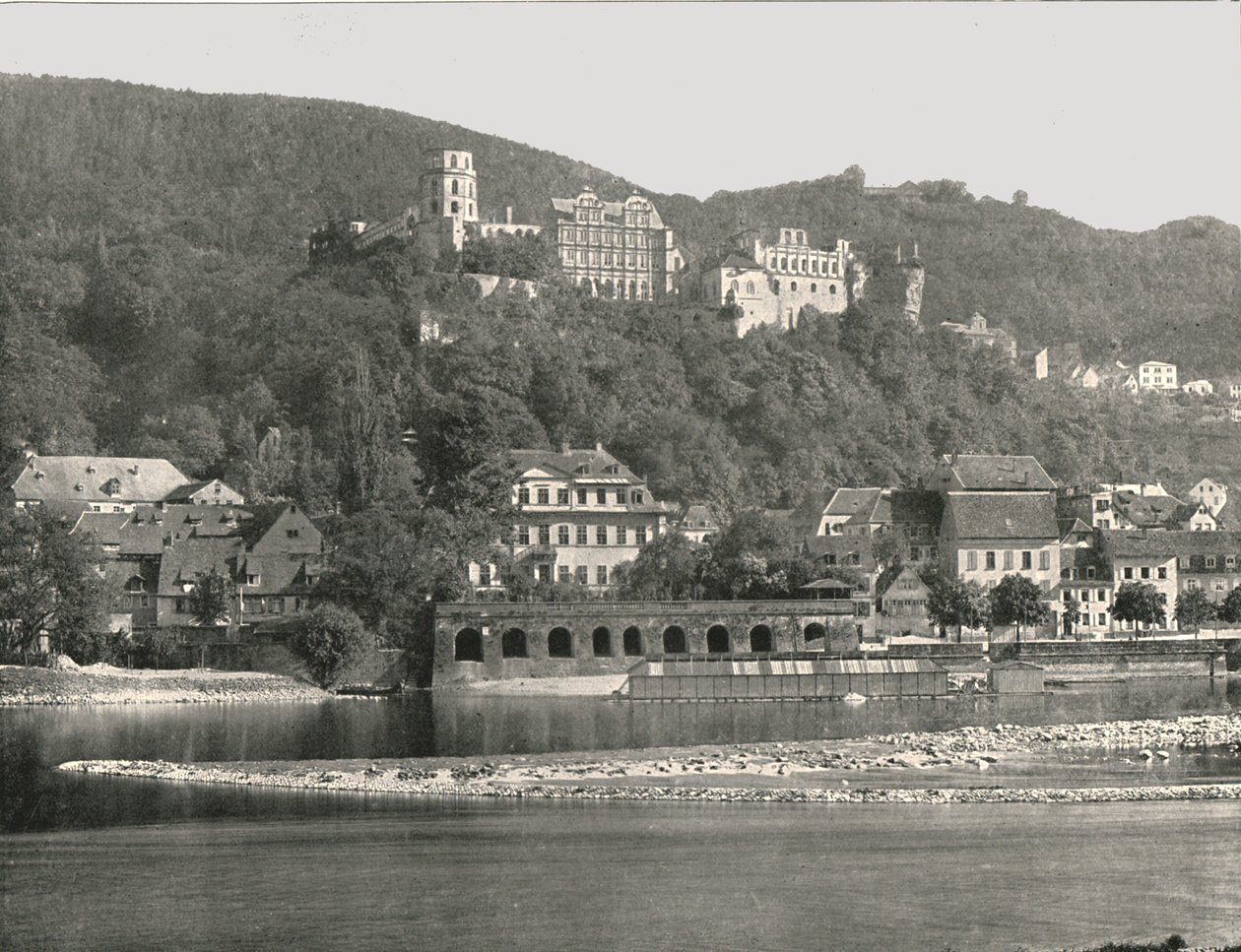 El Castillo, Heidelberg, Alemania, 1895 de W and S Ltd