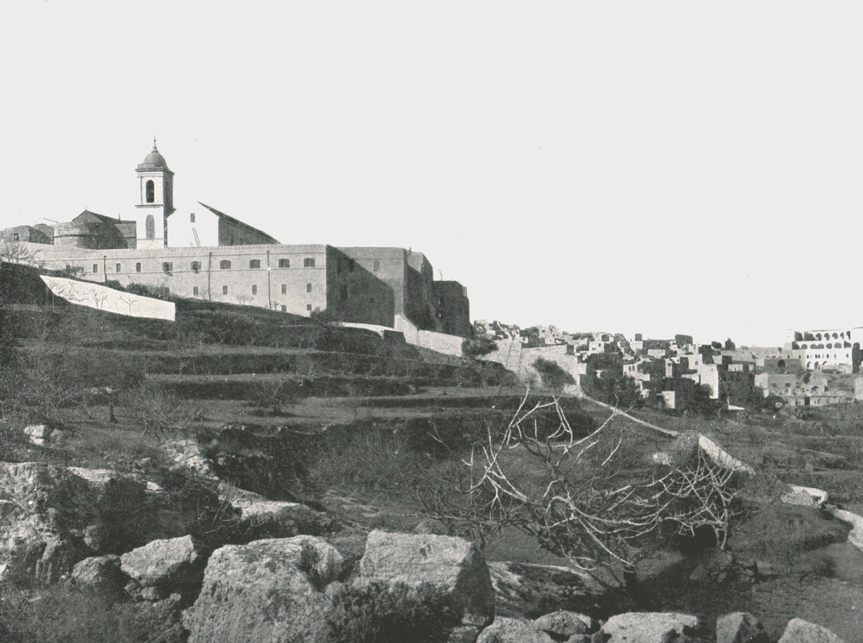 La Iglesia de la Natividad, Belén, Palestina, 1895 de W and S Ltd