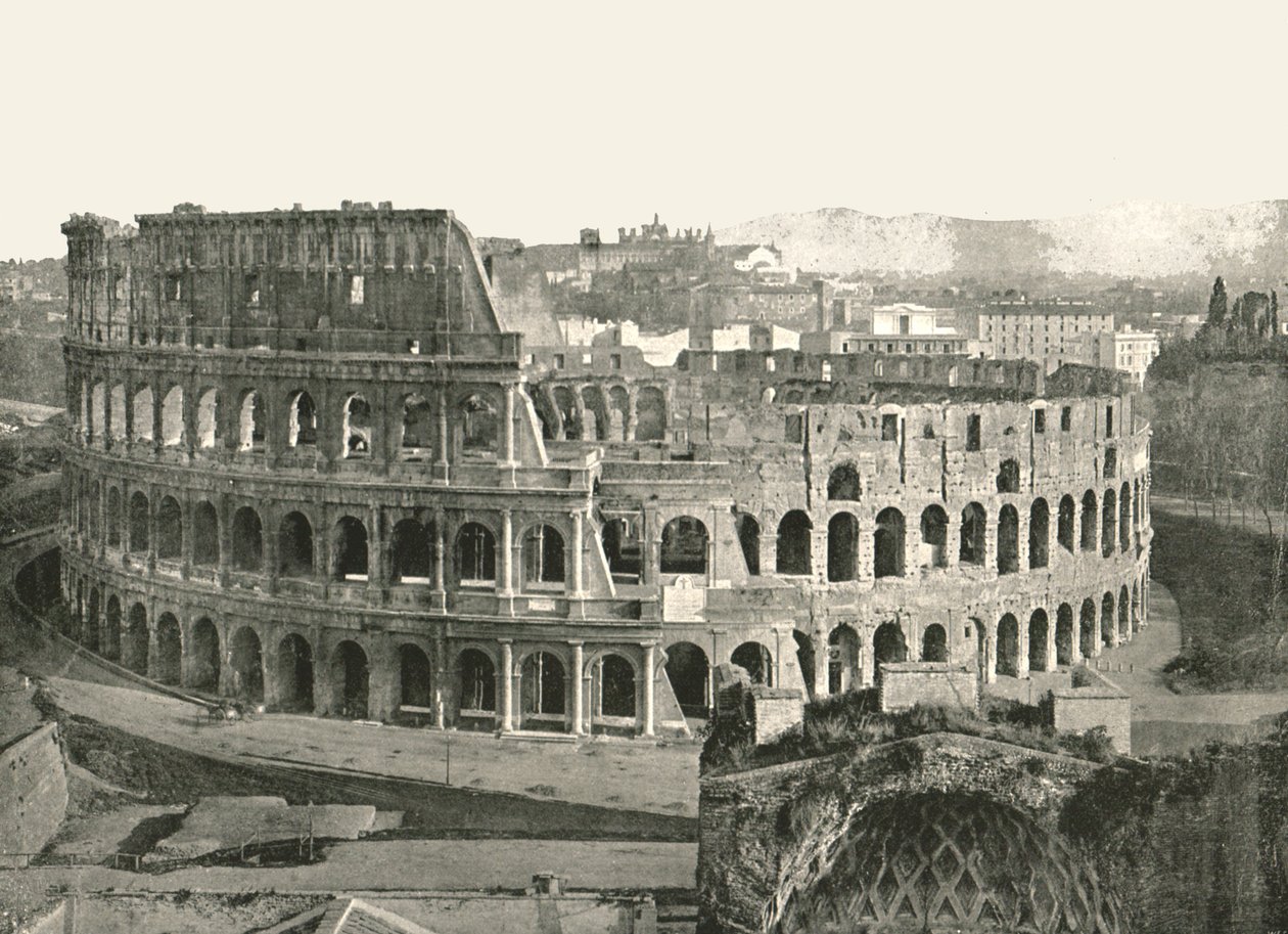 El Coliseo, Roma, Italia, 1895 de W and S Ltd