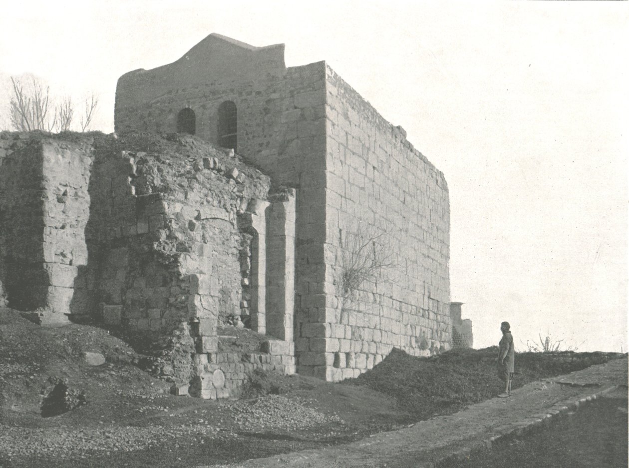 Torre desde la cual San Pablo descendió en una canasta, Damasco, Siria otomana, 1895 de W and S Ltd