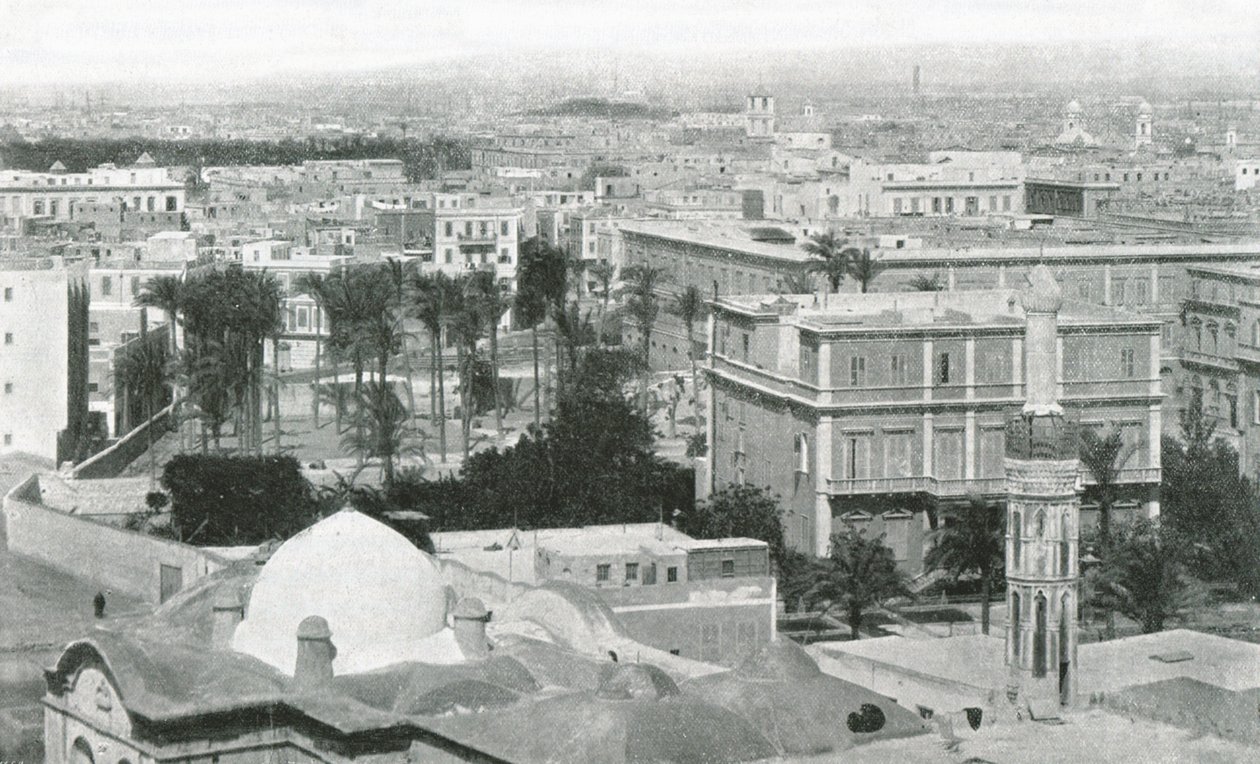 Vista de la ciudad de Alejandría, Egipto, 1895 de W and S Ltd