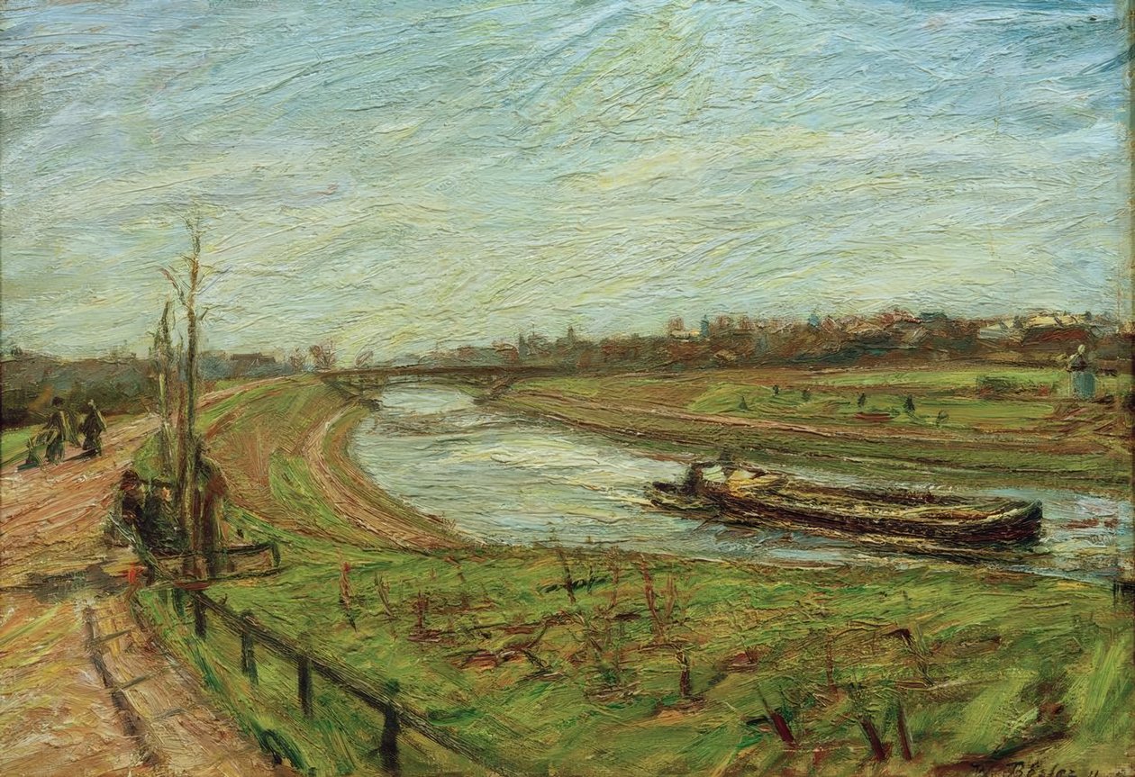 Paisaje en el canal de Teltow de Waldemar Rosler