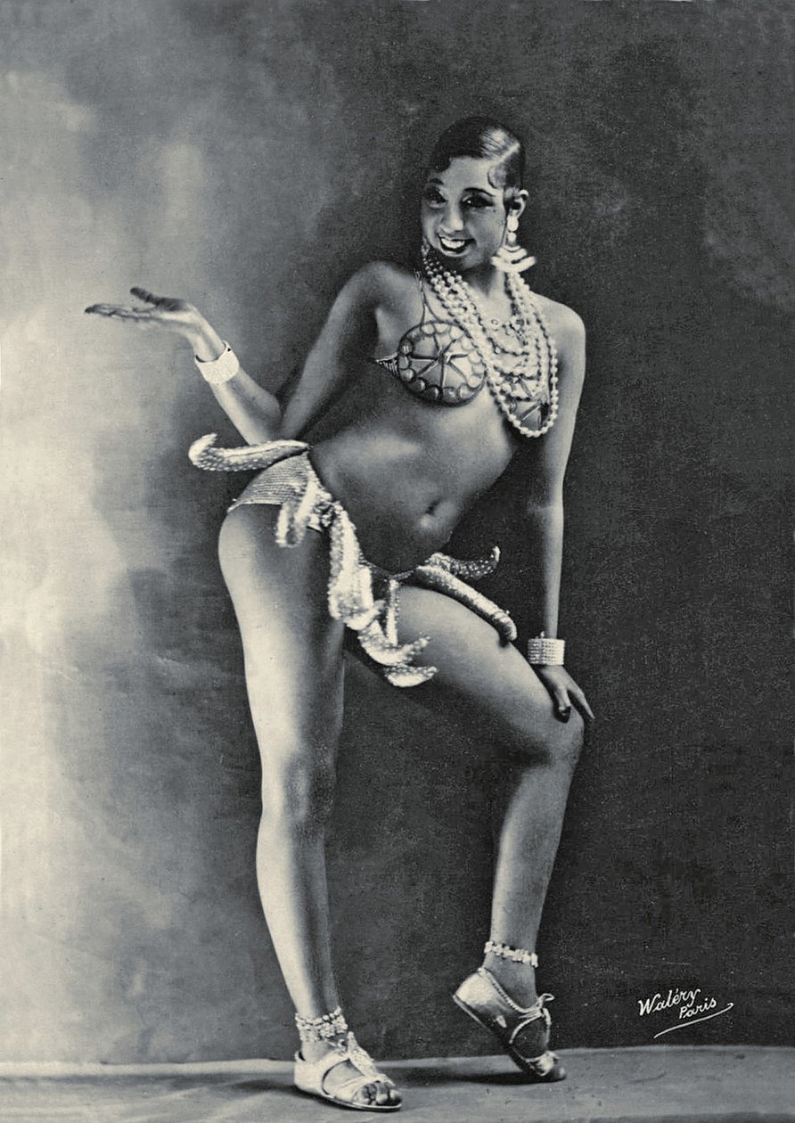 Josephine Baker con su famoso traje de Banana c.1927 (foto b/n) de Walery